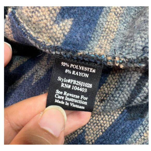 Perch by Blu Pepper NWT Aztec Western Oversized Jacket Size 1XL - Picture 4 of 4